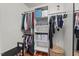 Large walk-in closet with shelving and clothes racks at 414 W Markham Ave, Durham, NC 27701