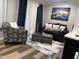 Cozy living room features modern furniture, a decorative rug, and scenic art pieces at 4736 Walden Pond Dr, Raleigh, NC 27604