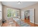 Office features hard wood floors and a large window that provides natural light at 4804 Carmen Ln, Durham, NC 27707