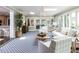 Bright sunroom with skylights and many windows at 5005 Lenoraway Dr, Raleigh, NC 27613