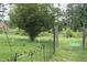 A spacious backyard with a decorative fence, lush greenery, and ample space for outdoor enjoyment at 503 N Franklin Dr, Sanford, NC 27330