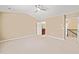 Spacious bedroom features neutral walls and carpet flooring at 507 Brier Crossings Loop, Durham, NC 27703