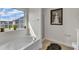 Bathroom with a tub under the window, glass-door shower, and decor at 525 Willow Breeze Ct, Zebulon, NC 27597