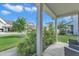 Inviting covered front porch with comfortable seating offering a relaxing outdoor space at 525 Willow Breeze Ct, Zebulon, NC 27597