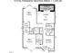 Floor plan displaying 1005 sq ft at 600 Audubon Lake Dr # 4B11, Durham, NC 27713
