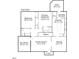 First floor showing bedroom, Gathering room, dining, kitchen, deck and covered porch at 601 E Franklin St, Raleigh, NC 27604