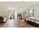Bedroom with a desk, television, and lots of natural light; and a spacious layout at 601 Texanna Way, Holly Springs, NC 27540