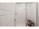 Modern tiled shower featuring glass doors and a convenient built-in bench at 710 Vine Pkwy, Pittsboro, NC 27312