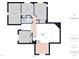 Layout of the home's second floor showing the dimensions of the bedrooms, bathrooms, and hallway at 7501 Montibillo Pkwy, Durham, NC 27713