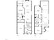 Detailed floor plan showcasing the layout of both floors with measurements for all rooms and spaces at 1007 Epiphany Rd, Morrisville, NC 27560