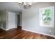 Dining area with hardwood flooring, and bright natural light at 101 Stefi Ct, Garner, NC 27529