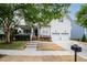 Beautiful two-story home featuring an attached two-car garage and a well-maintained front yard at 10847 Bedfordtown Dr, Raleigh, NC 27614
