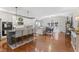 Spacious kitchen with granite countertops, stainless steel appliances, and a cozy breakfast nook at 10859 Bedfordtown Dr, Raleigh, NC 27614