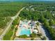 Aerial view of the neighborhood pool and recreation area at 109 Aspenridge Dr, Holly Springs, NC 27540