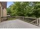 Spacious deck offering serene views of the surrounding trees at 109 Aspenridge Dr, Holly Springs, NC 27540