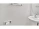 Contemporary half bath with modern sink and stylish fixtures at 110 Knightwood Dr, Durham, NC 27703