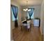 Cozy dining area with chandelier and natural light at 110 Knightwood Dr, Durham, NC 27703