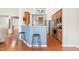 Kitchen with granite countertops, stainless appliances and a breakfast bar with seating at 1400 Manley Ct, Fuquay Varina, NC 27526
