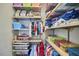 Organized closet showcasing shelving and hanging storage space at 1601 Bellenden Dr, Durham, NC 27713