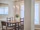 Cozy dining room featuring a wooden table, stylish chairs, and ambient lighting at 1601 Bellenden Dr, Durham, NC 27713