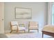 Sitting area in main bedroom with natural light and comfortable seating at 1601 Bellenden Dr, Durham, NC 27713