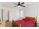 Bedroom with wooden furnishings and a view to closet and another room at 19 Kimberly Ct, Lillington, NC 27546
