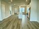 Open-concept kitchen with an island and stainless steel appliances at 1915 Plott Balsam Dr, Wendell, NC 27591