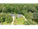 Aerial view of a home surrounded by lush greenery and mature trees at 2008 Corberrie Ln, Raleigh, NC 27613