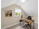 Home office featuring a wood desk and a bright window at 2008 Corberrie Ln, Raleigh, NC 27613