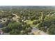Picturesque aerial view featuring a leafy residential area with well-maintained homes and green landscapes at 2021 W Front St, Burlington, NC 27215