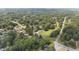Expansive aerial shot showcasing a lush, tree-filled neighborhood with single-Gathering homes on spacious lots at 2021 W Front St, Burlington, NC 27215