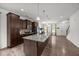 Kitchen with large granite island and stainless steel appliances at 2021 W Front St, Burlington, NC 27215