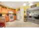 Open kitchen offering easy access to the living room, appliances, and eat in space at 2116 Sterling Creek Ln, Franklinton, NC 27525