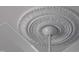 Ornate ceiling medallion design surrounding a modern ceiling fan at 219 E Nash St, Spring Hope, NC 27882