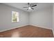Bedroom with hardwood floors and a window at 2324 Hoskins Rd, Burlington, NC 27215