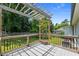 A deck overlooking the backyard of the home at 2324 Hoskins Rd, Burlington, NC 27215