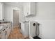 Modern laundry room features a dog washing station at 2508 Kearney Rd, Wake Forest, NC 27587