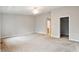Spacious bedroom with neutral walls, a ceiling fan, and plush carpeting at 330 Gilman Ln # 109, Raleigh, NC 27610