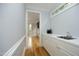 Butler pantry with cabinets, countertop, and stainless sink at 4217 Grahamstone Rd, Raleigh, NC 27610