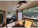 Cozy screened porch with a combination of seating and dining areas, perfect for relaxation and entertaining at 502 Willowmere Ct, Cary, NC 27513