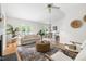 Bright living room with open-concept floor plan and modern decor at 522 Johnson St, Garner, NC 27529
