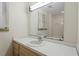 Bathroom vanity featuring a sink with fixtures and lots of counterspace at 809 Valerie Dr, Raleigh, NC 27606