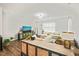 Comfortable living room with modern decor, stylish cabinets, and a view of the cozy seating area at 947 Weatherby Ln, Creedmoor, NC 27522