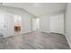 Large bedroom with neutral paint, dual closets, and easy access to an ensuite bathroom, creating a peaceful retreat at 105 Leacroft Way, Durham, NC 27703