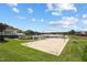 Beautiful community features a sand volleyball court, a pool and access to a lake with a beach at 105 Leacroft Way, Durham, NC 27703