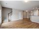 Spacious open-concept living area showcasing hardwood floors and natural light at 107 Tuftin Dr, Durham, NC 27703