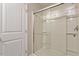 Bathroom featuring a modern glass enclosed shower at 107 Tuftin Dr, Durham, NC 27703