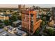 Wide aerial shot of the Quorum Center in the city skyline at 122 N Harrington St # 1555, Raleigh, NC 27603