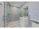 Sleek bathroom with a glass-enclosed shower, modern fixtures, and a clean, contemporary design at 122 N Harrington St # 1555, Raleigh, NC 27603