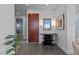 Modern entryway featuring unique decor, artwork, and minimalist design, creating a stylish welcome at 122 N Harrington St # 1555, Raleigh, NC 27603